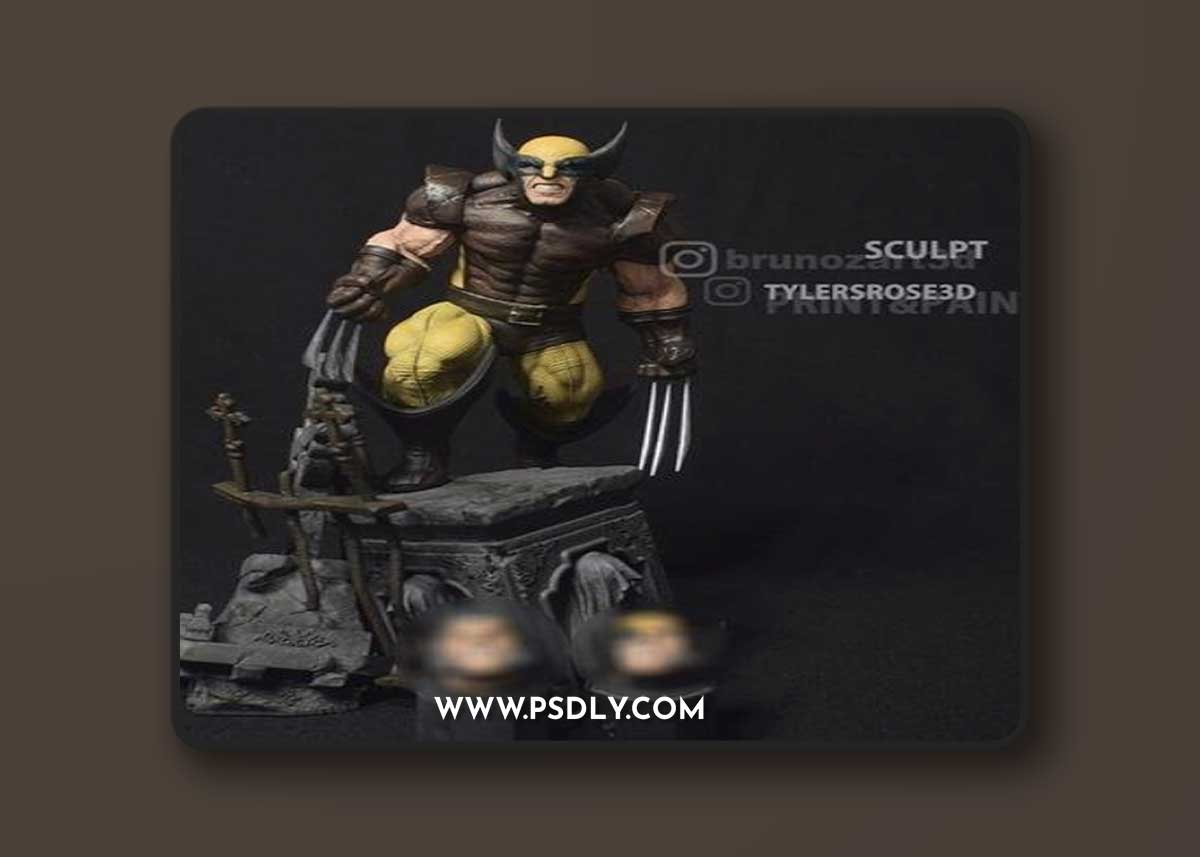 Wolverine Old – 3D Print Model