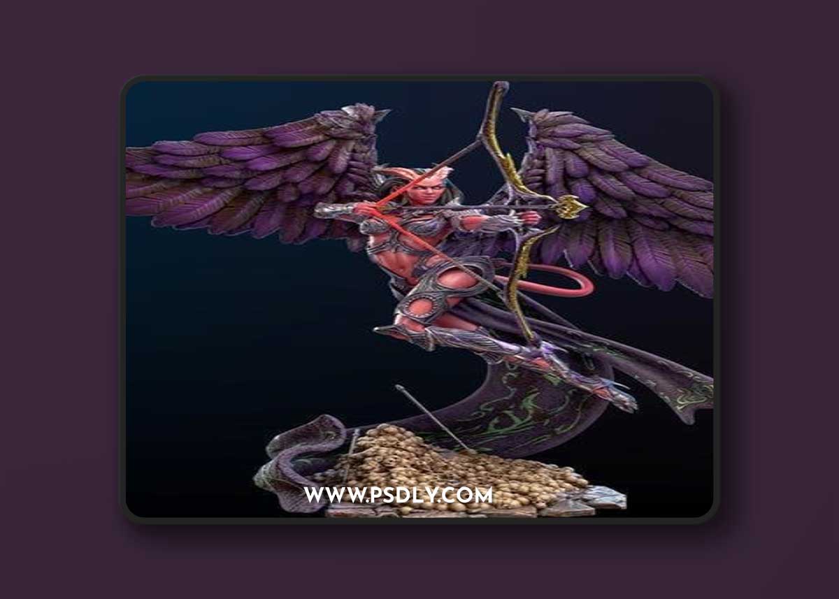 Archvillain Games - Amora, Debased Avatar of Cupid – 3D Print Model