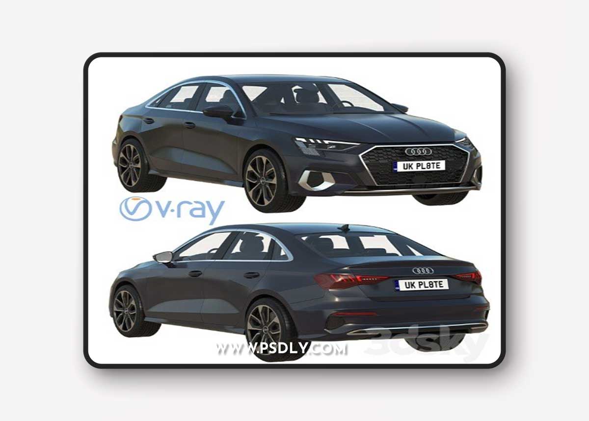 Audi A3 Limousine 2021 3D Model