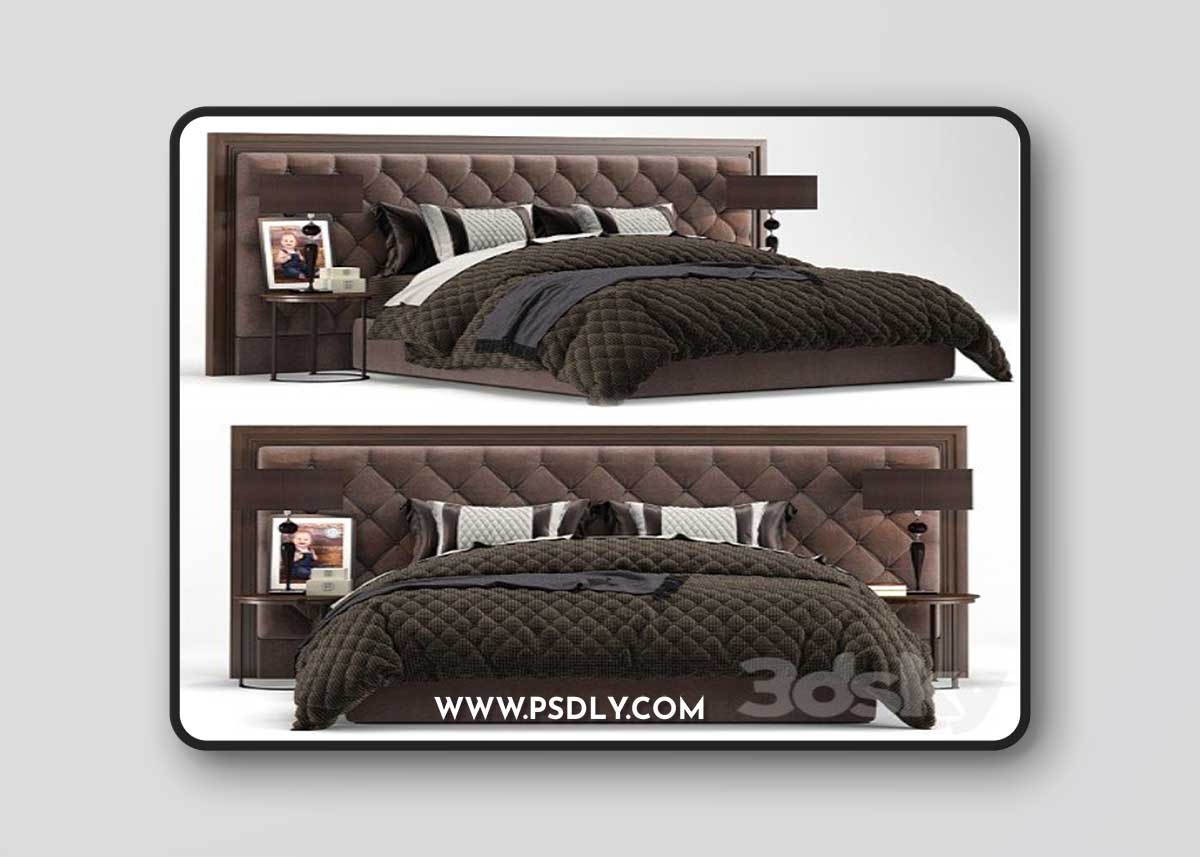 Bed Enya Capitone, Porada 3D Model