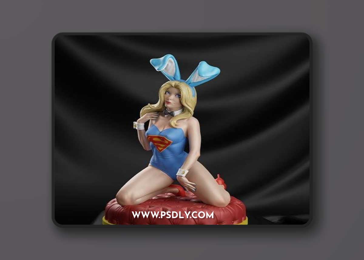 Bunny Supergirl – 3D Print Model