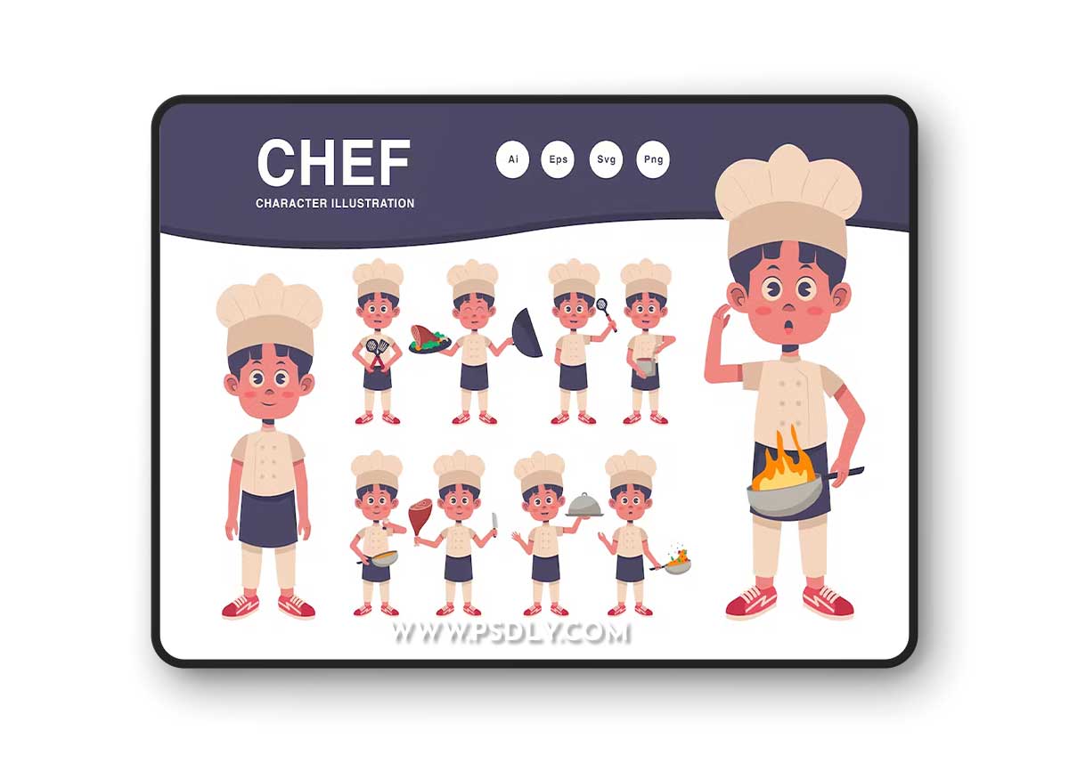 Chef Character Illustration PAWFE9N