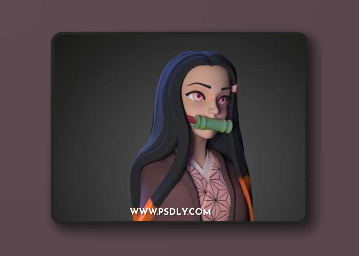 Demon Slayer Nezuko Bust – 3D Print Model