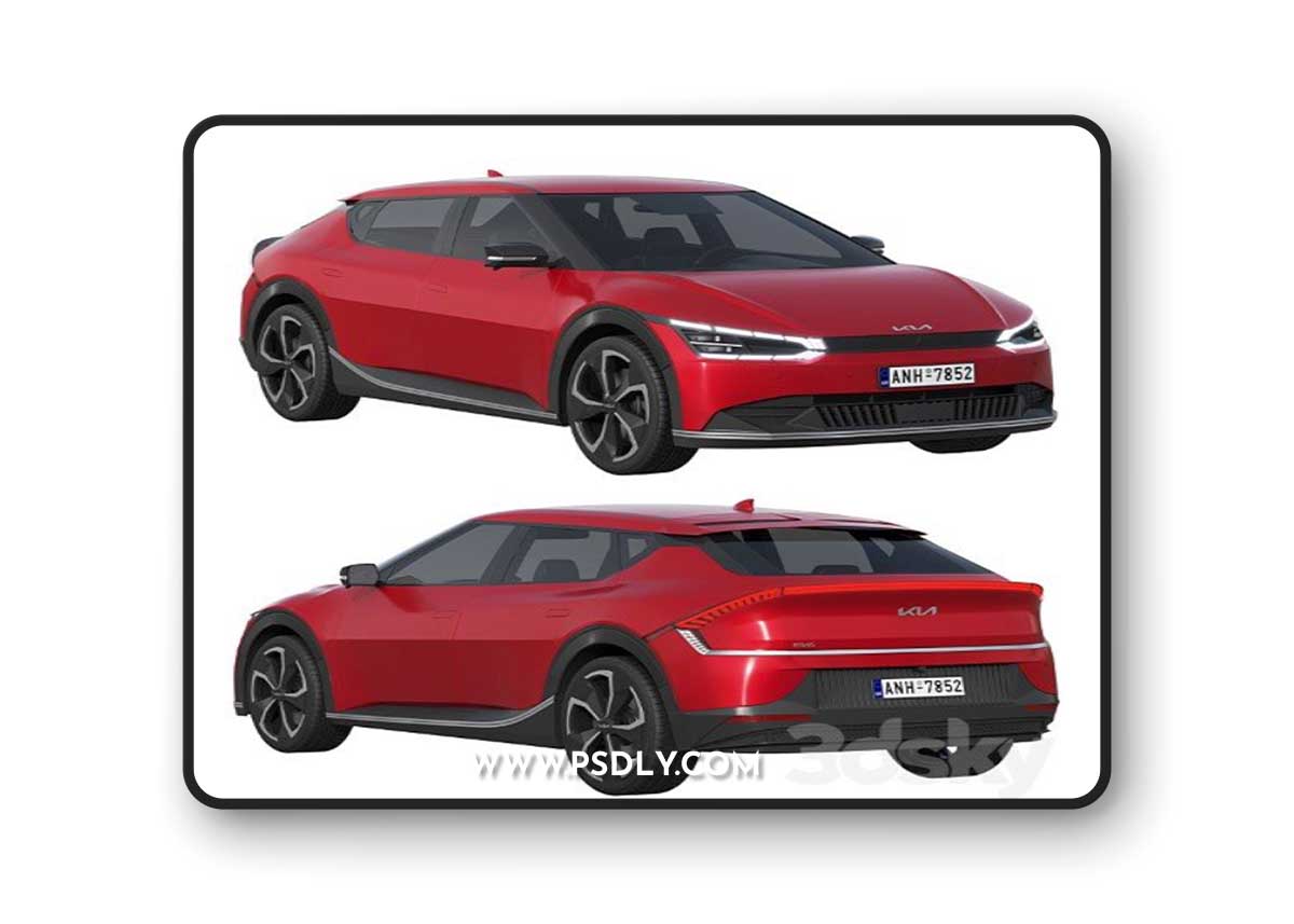 Kia EV6 AIR 2022 3D Model