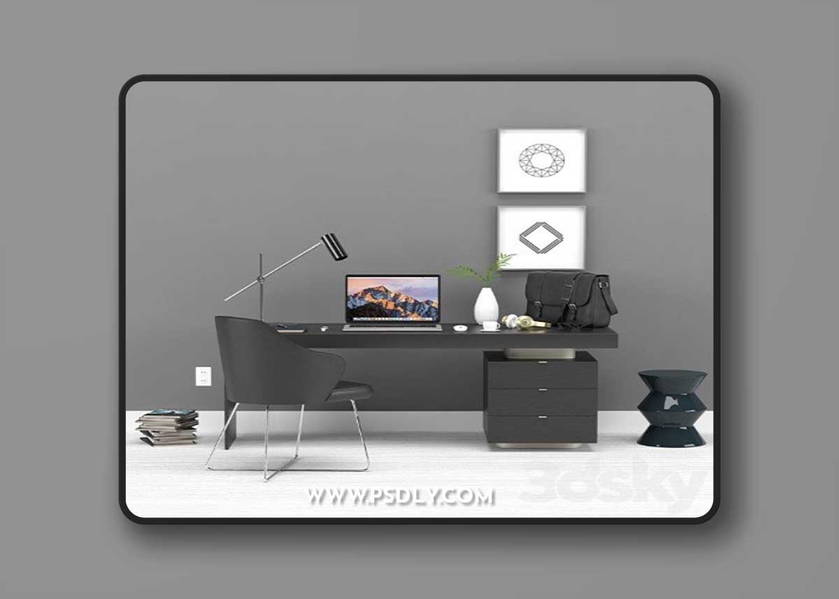 Office Minotti Carson 3D Model
