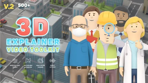 Videohive 3D Explainer Video Toolk V2 26491556 (With Crack)