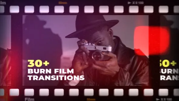 Videohive Film Burn Transitions 48059329