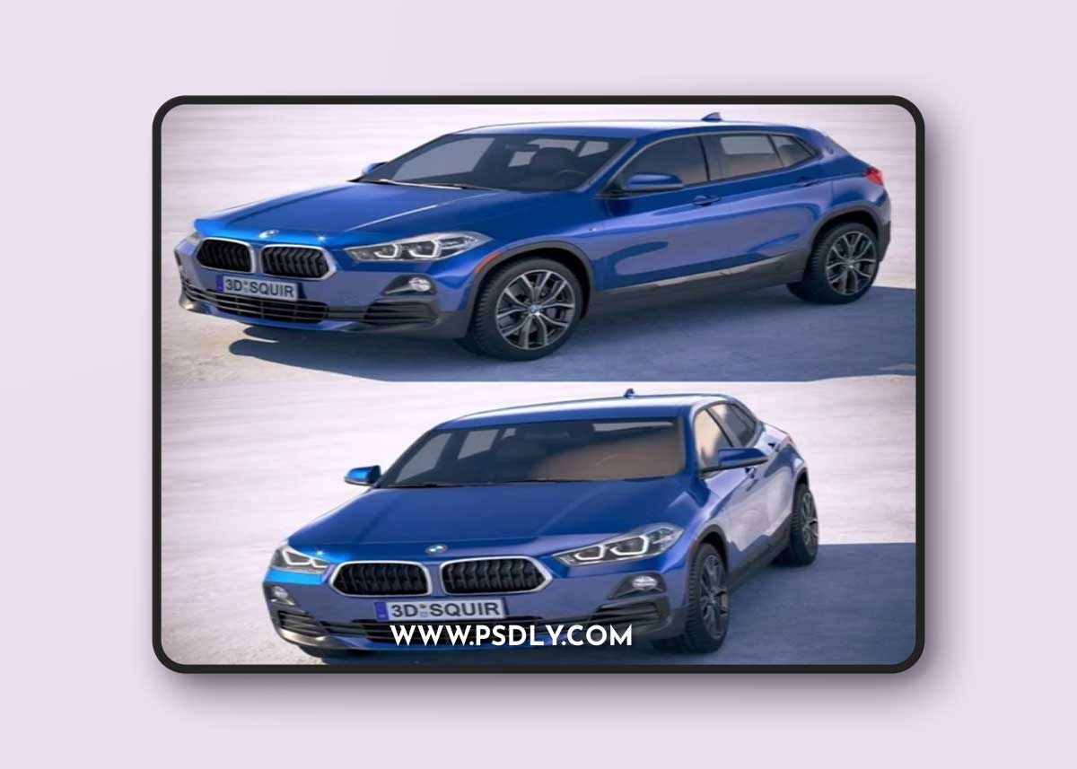 BMW X2 2019 3D Model