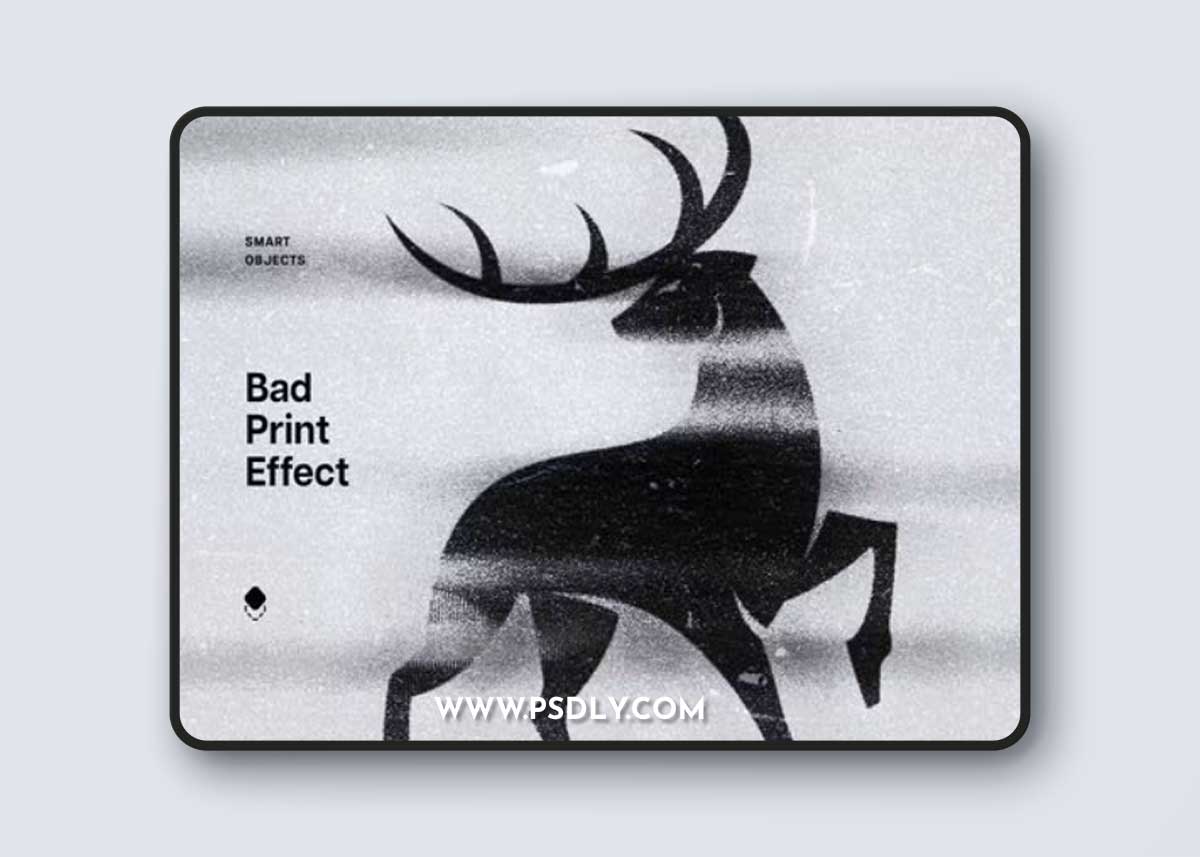 Bad Print Text & Logo Effect