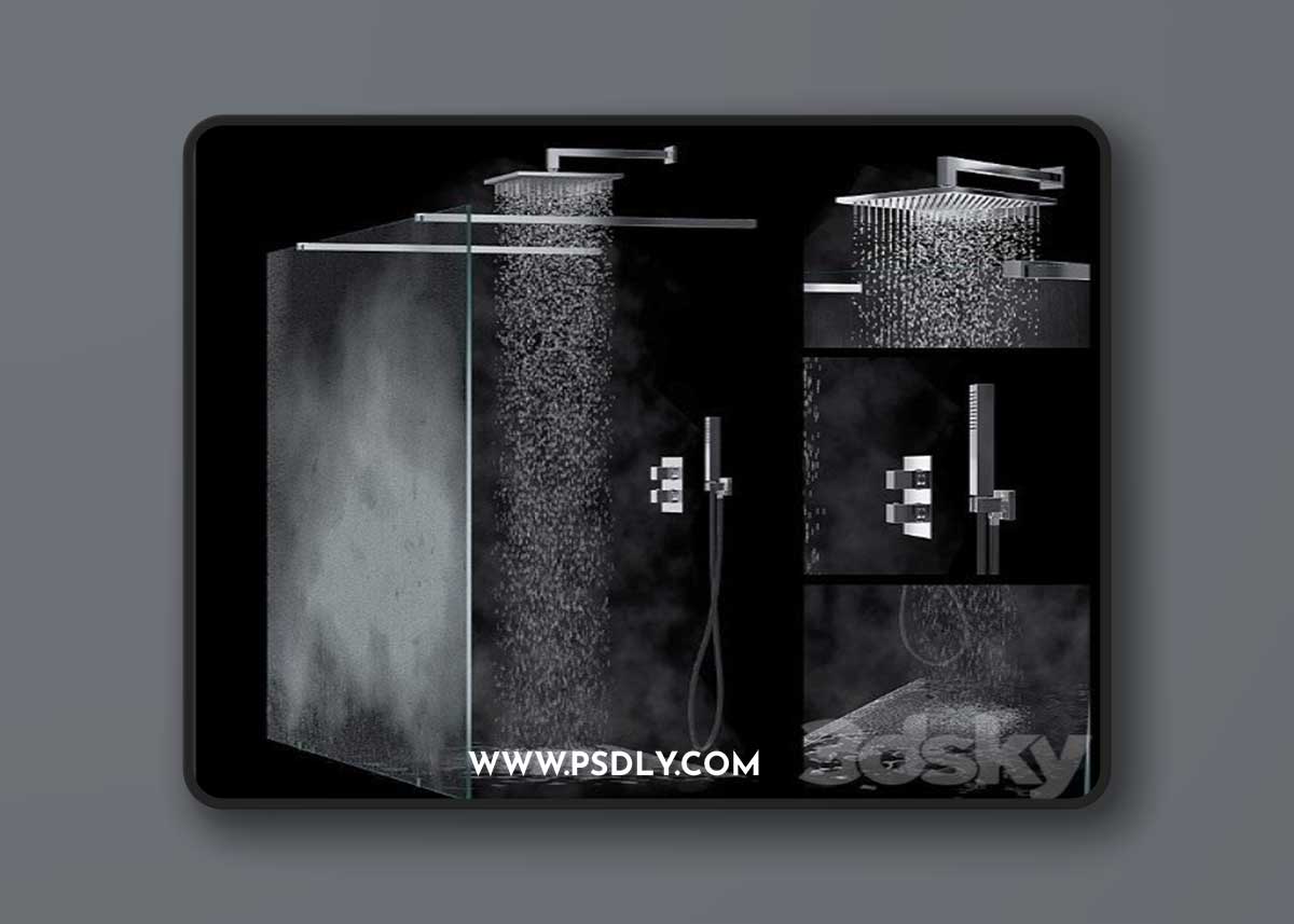 Built-in shower system Palazzani Track