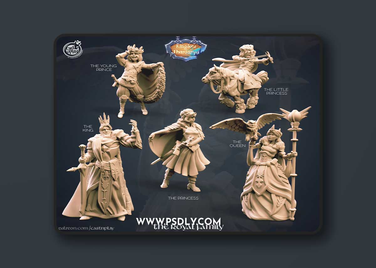 Cast n Play - Royal Family Pack – 3D Print Model