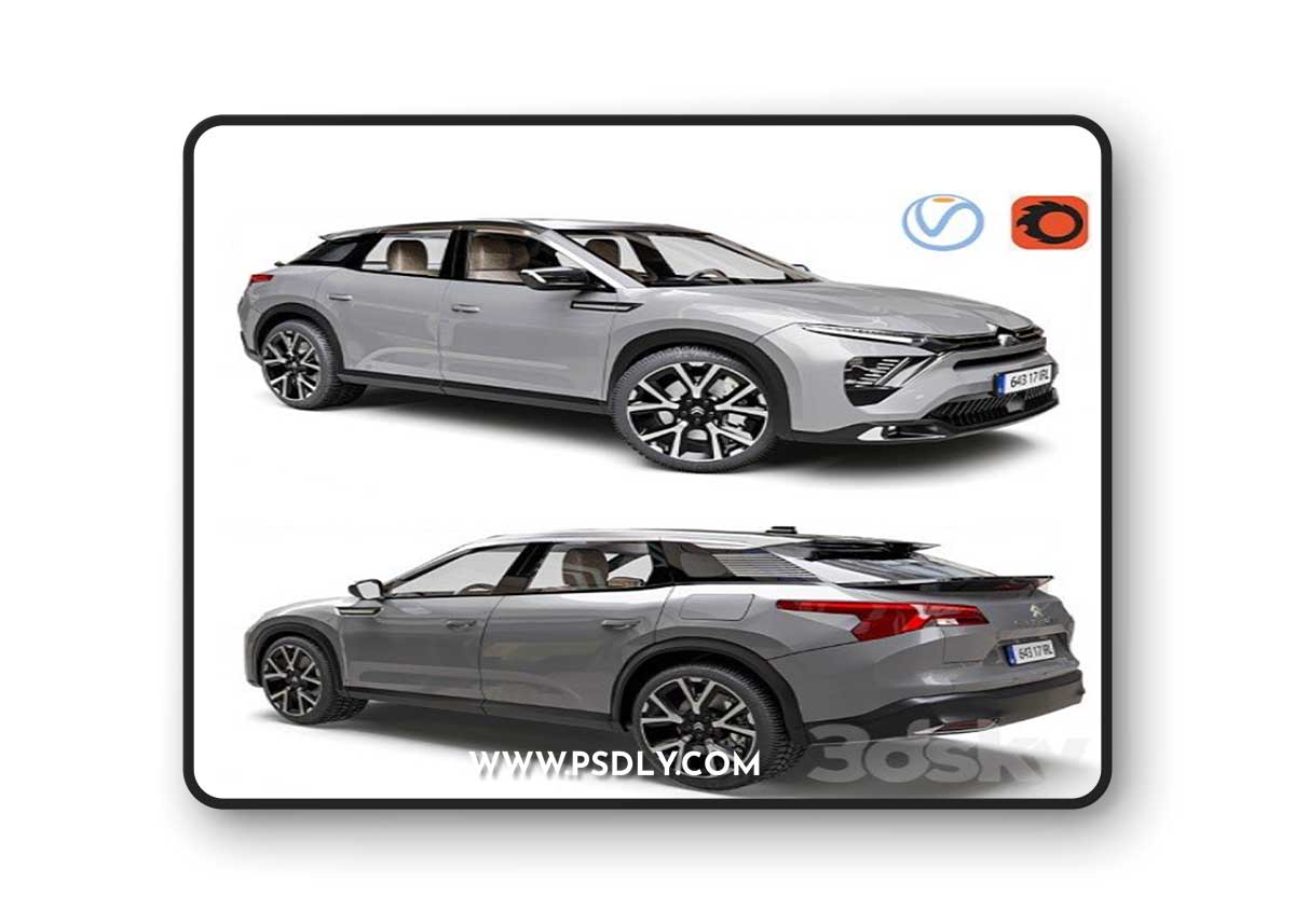 Citroen C5 X 2022 3D Model