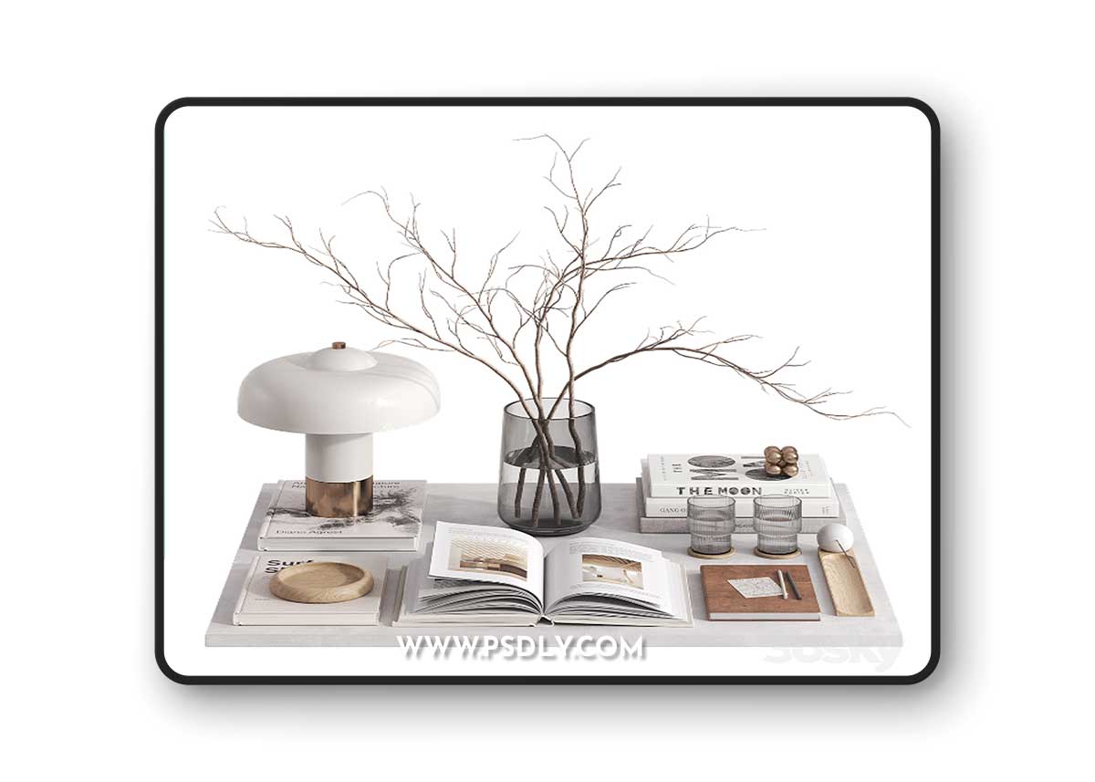 Decorative set with Giovanni Table Lamp