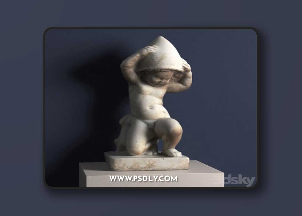 Eros with the Helmet of Mars 3D Model