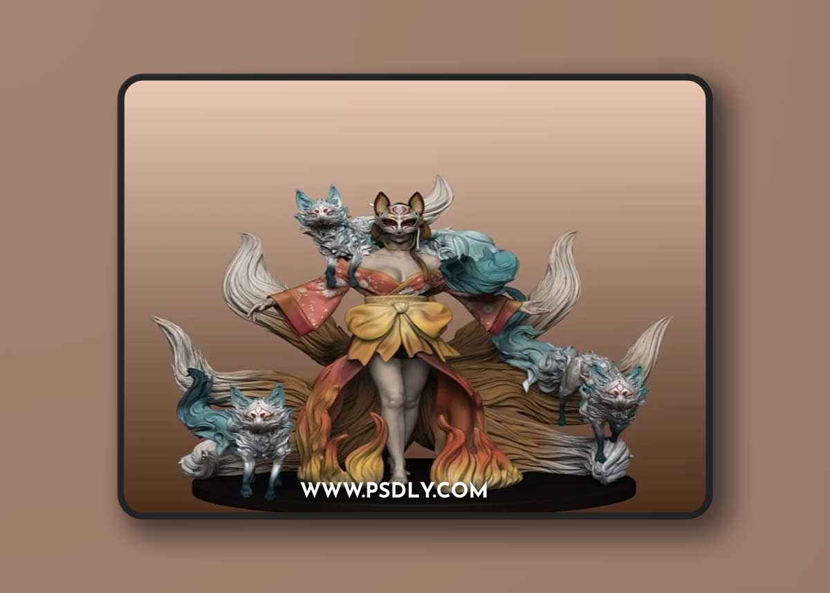 Ethereal Sculpts - Kitsune Diorama – 3D Print Model