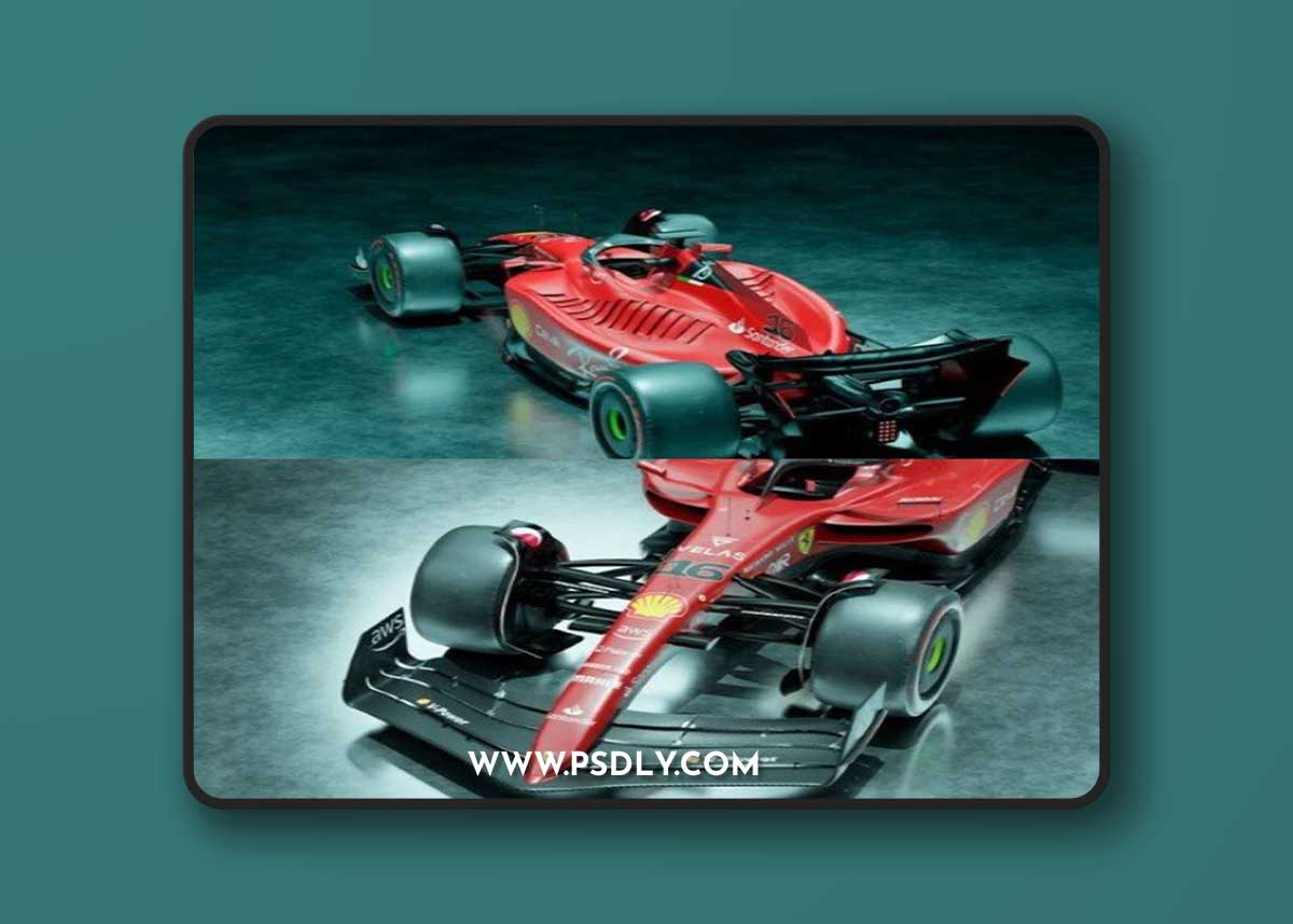 F1 2022 Ferrari F1-75 3D Model
