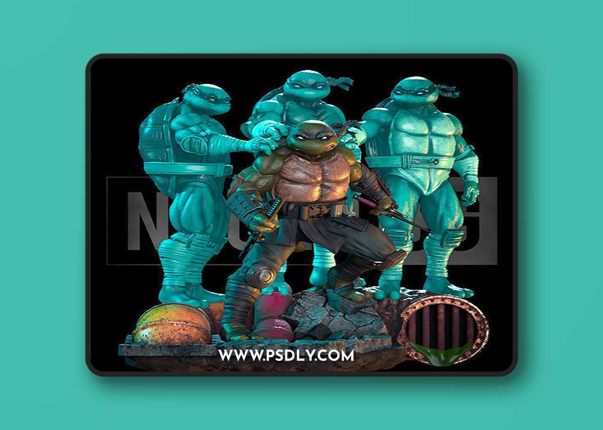 Fan art of TMNT Last Ronin - Diorama – 3D Print Model