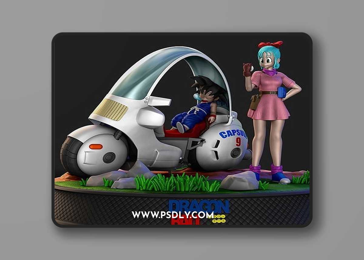 Goku and Bulma - Dragon Ball – 3D Print Model