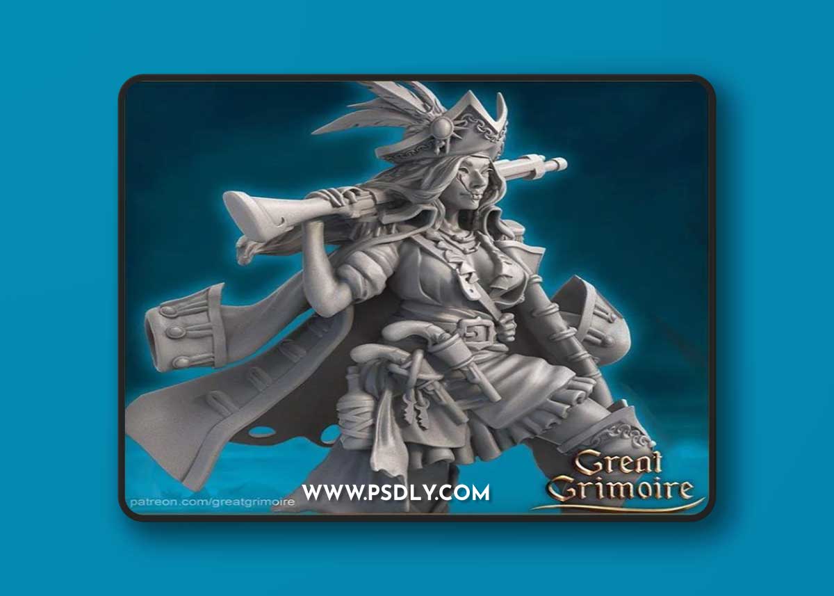 Great Grimoire - Captain Red Fox – 3D Print Model
