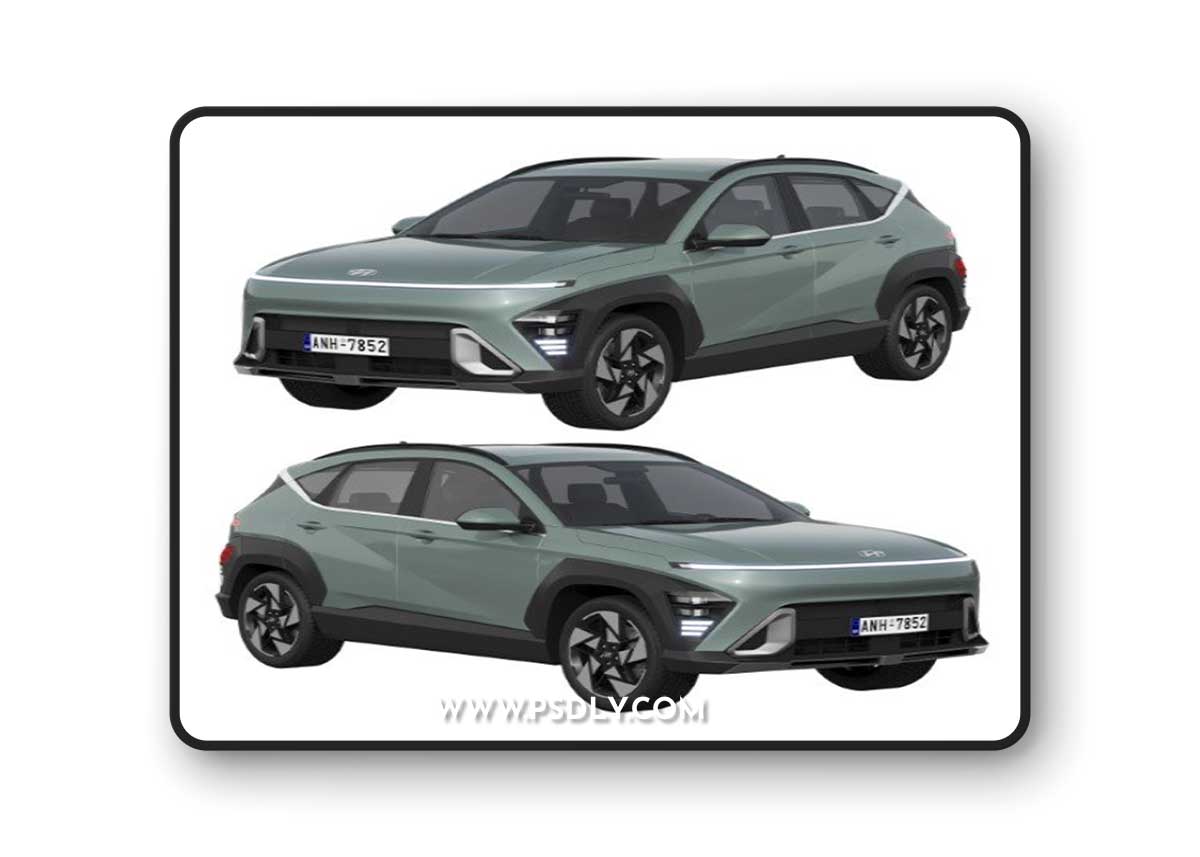 Hyundai Kona 2024 3D Model