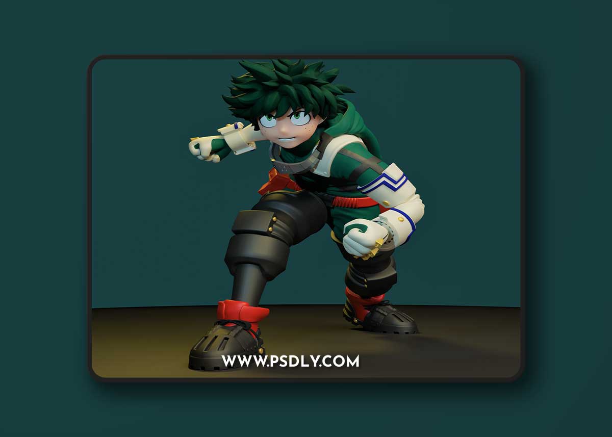 Izuku Midoriya fan art – 3D Print Model