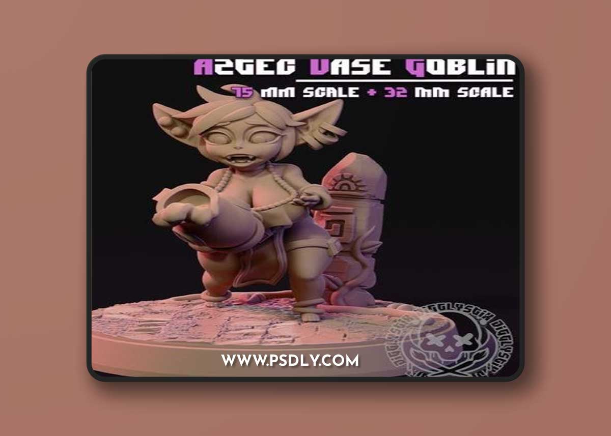 Jigglystix - Aztec Vase Goblin – 3D Print Model