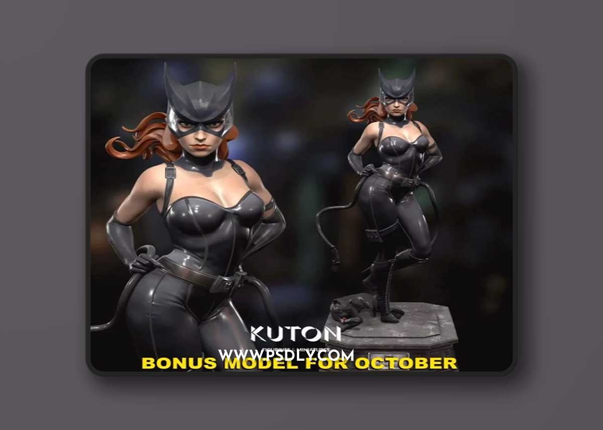 Kuton Figurines - Catwoman Version 2 – 3D Print Model