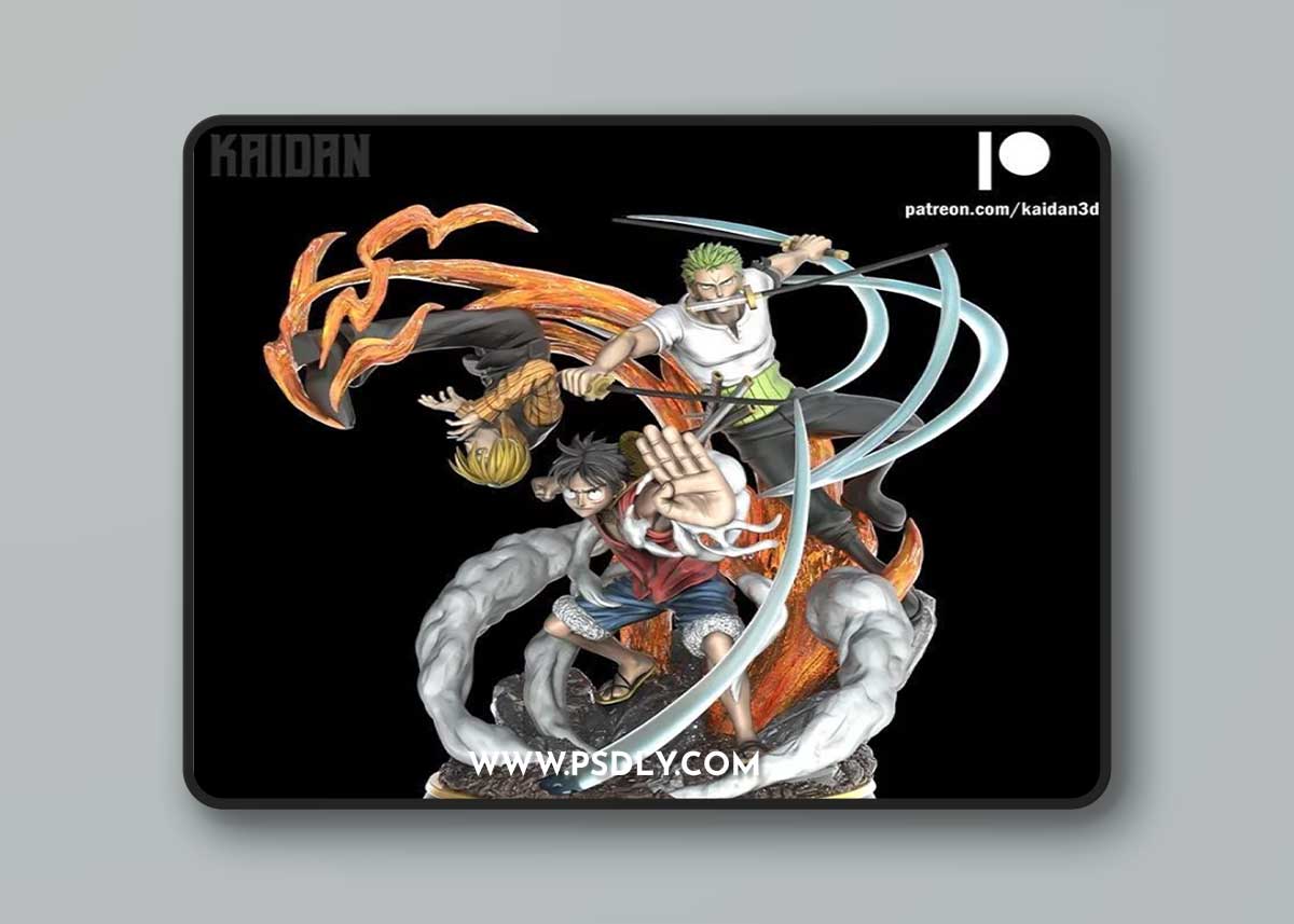 Luffy, Sanji and Zoro – 3D Print Model