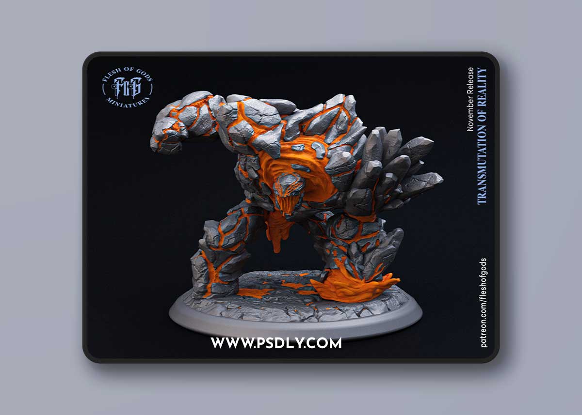 Monster - Lava Golem – 3D Print Model