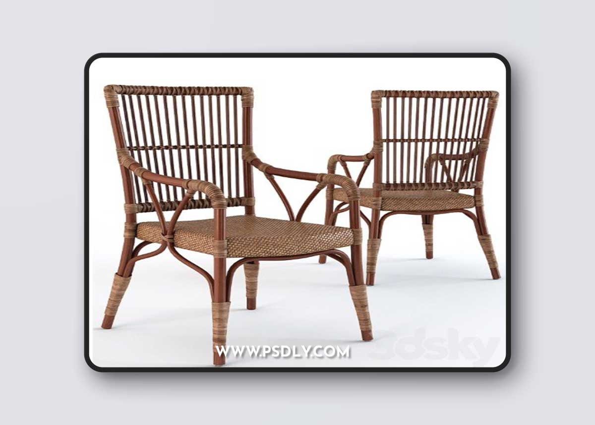 Natalia Rattan Living Room Chair