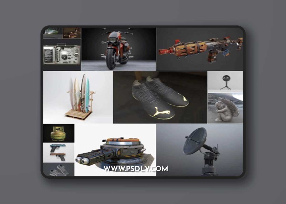 PBR Game 3D Models Bundle 2 October 2023 - 78 Models