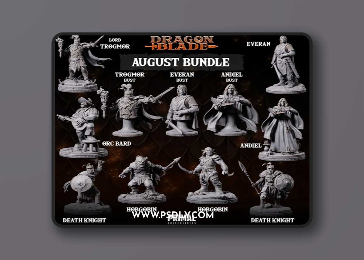 Primal Collectibles – Dragonblade August 2023 – 3D Print Model