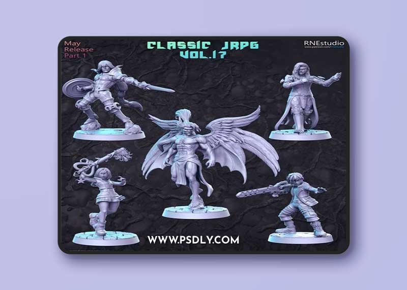 RN Estudio - Anime Series Vol.4 - Classic JRPG Vol.17 - Those Wondferful 80 Vol.4 – 3D Print Model