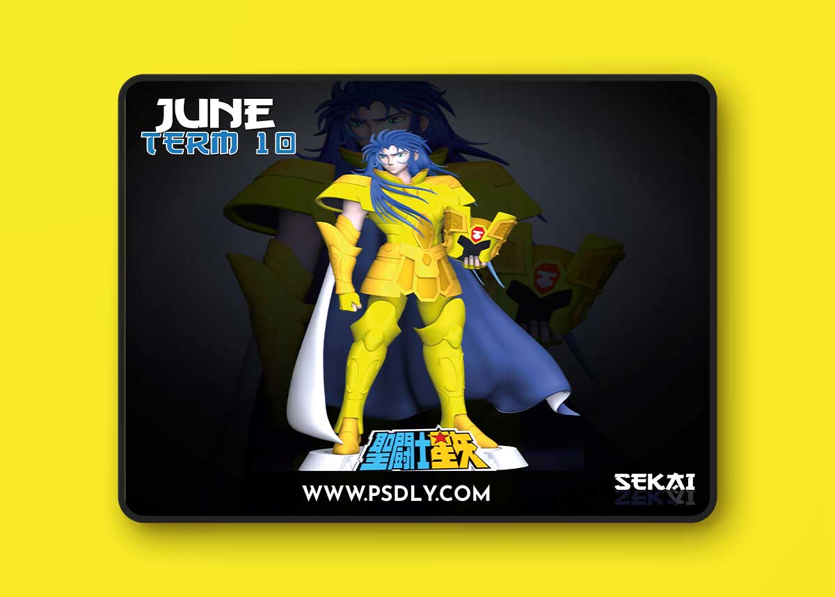 Sekai - Saga of Geminis Sculpture and Bust – 3D Print Model