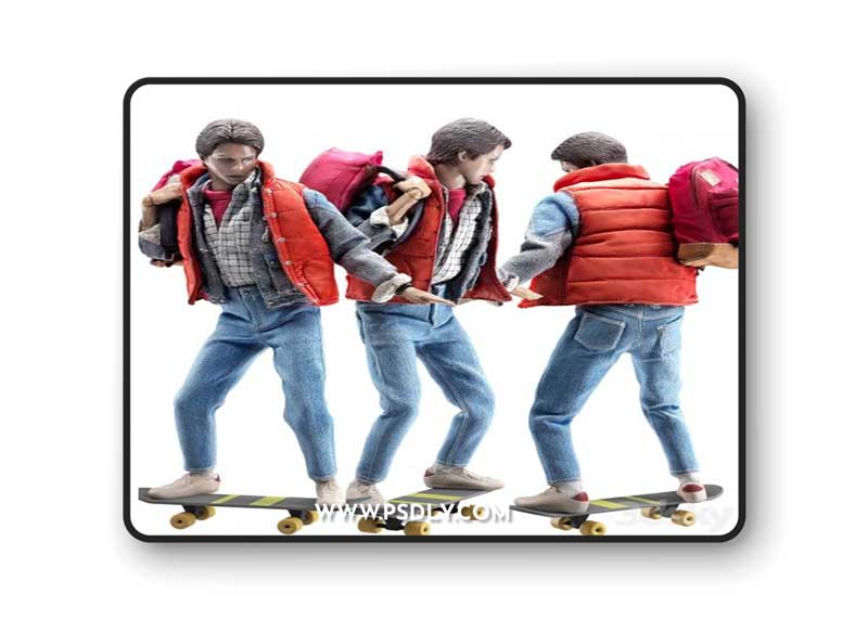 Set of figures 3 Doc Brown and Marty McFly