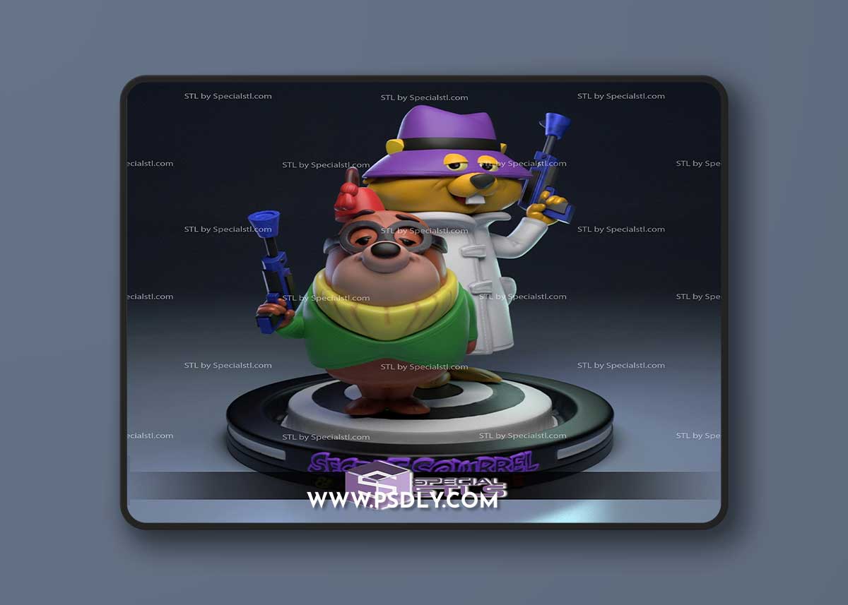 Squirrel and Morroco Mole – 3D Print Model