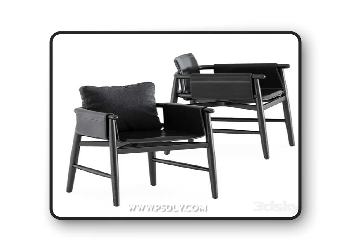Teresina chair by Meridiani 3D Model