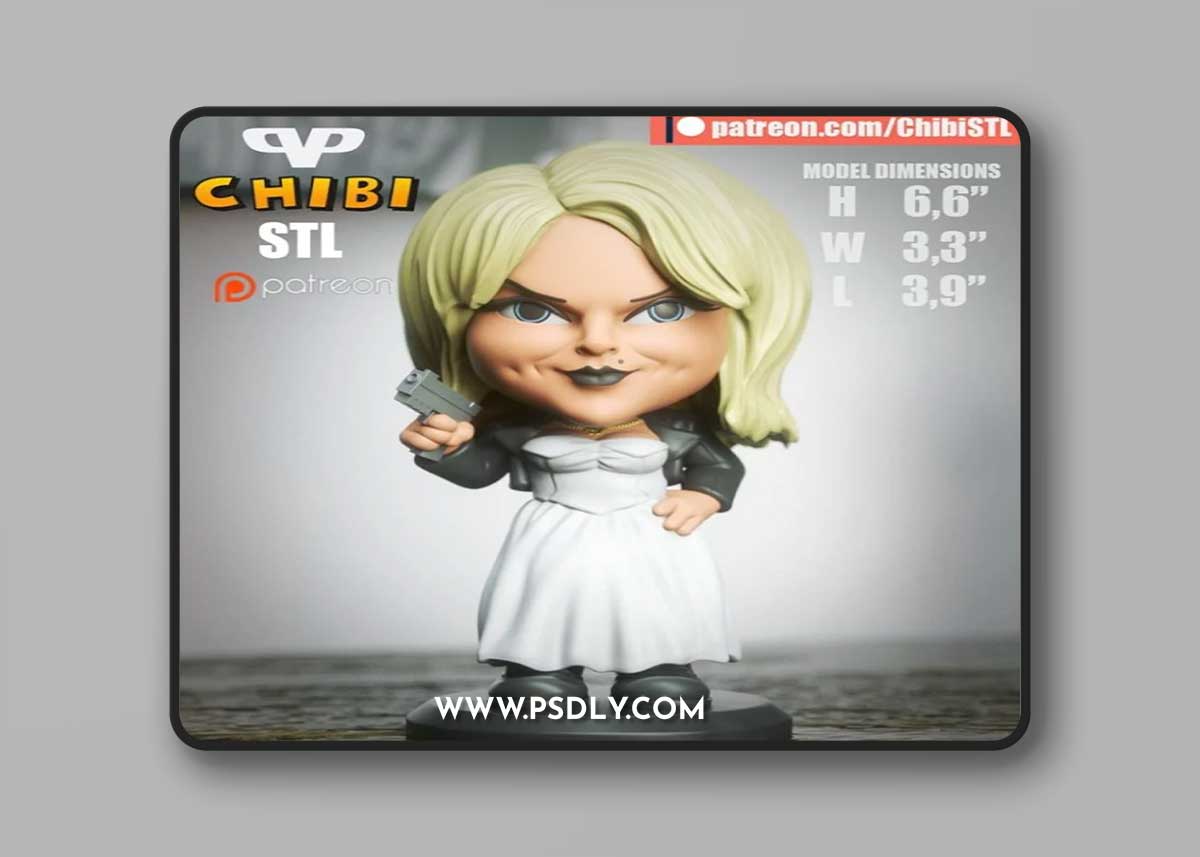 Tiffany Valentine Bride of Chucky Chibi – 3D Print Model