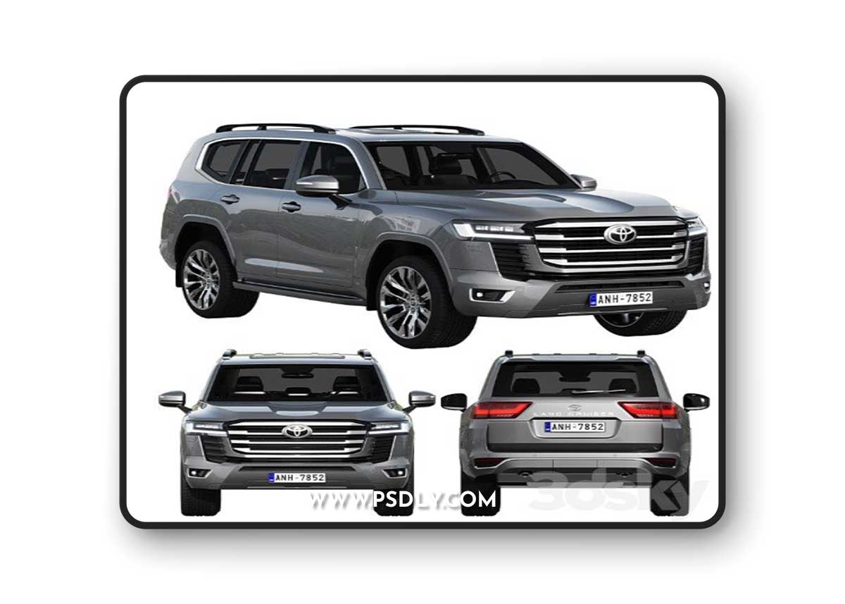 Toyota Land Cruiser 300 3D Model