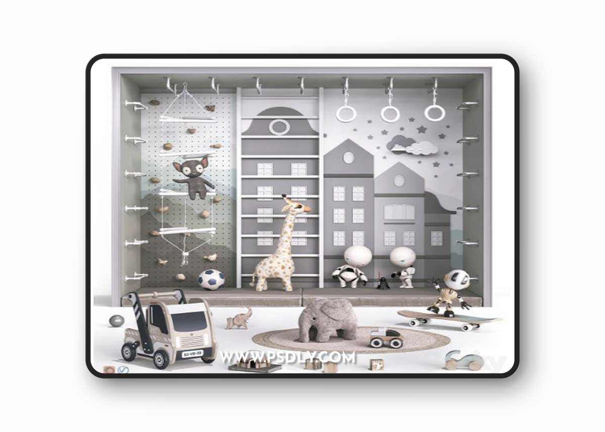 Toys , decor and furniture for nursery 125