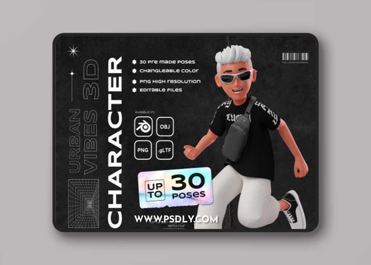 Urban Vibes - 3D Character Set Ui8.net