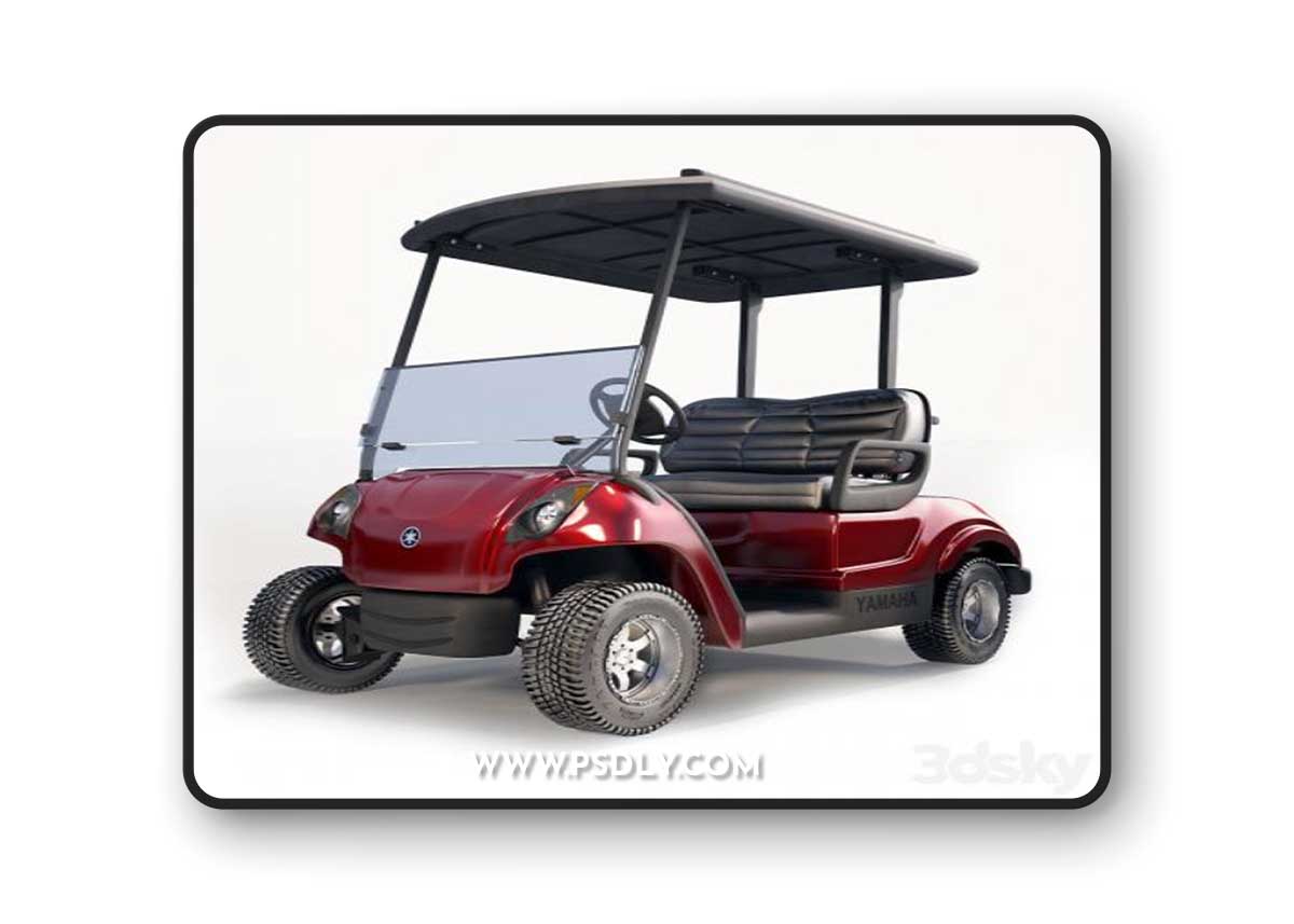 Yamaha Golf Car 3D Model
