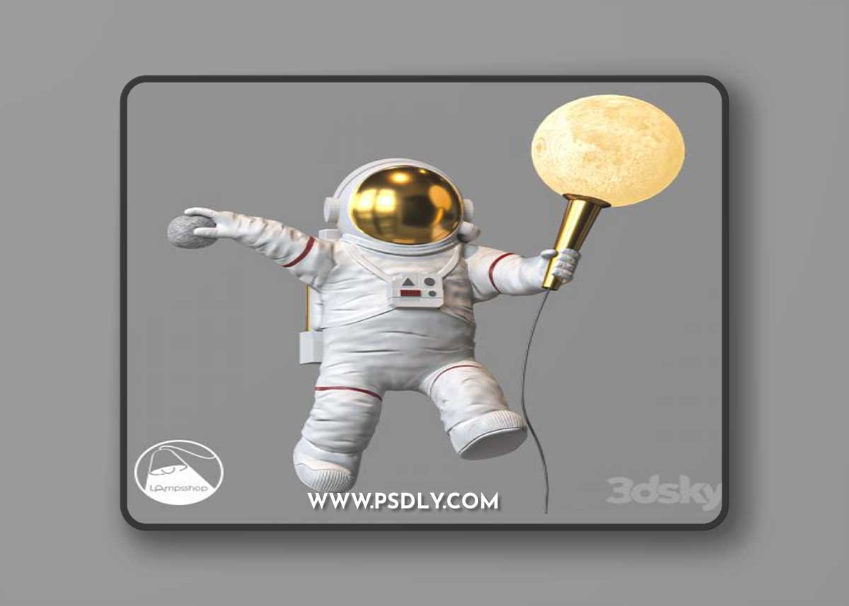 B4327 Sconce Astronaut