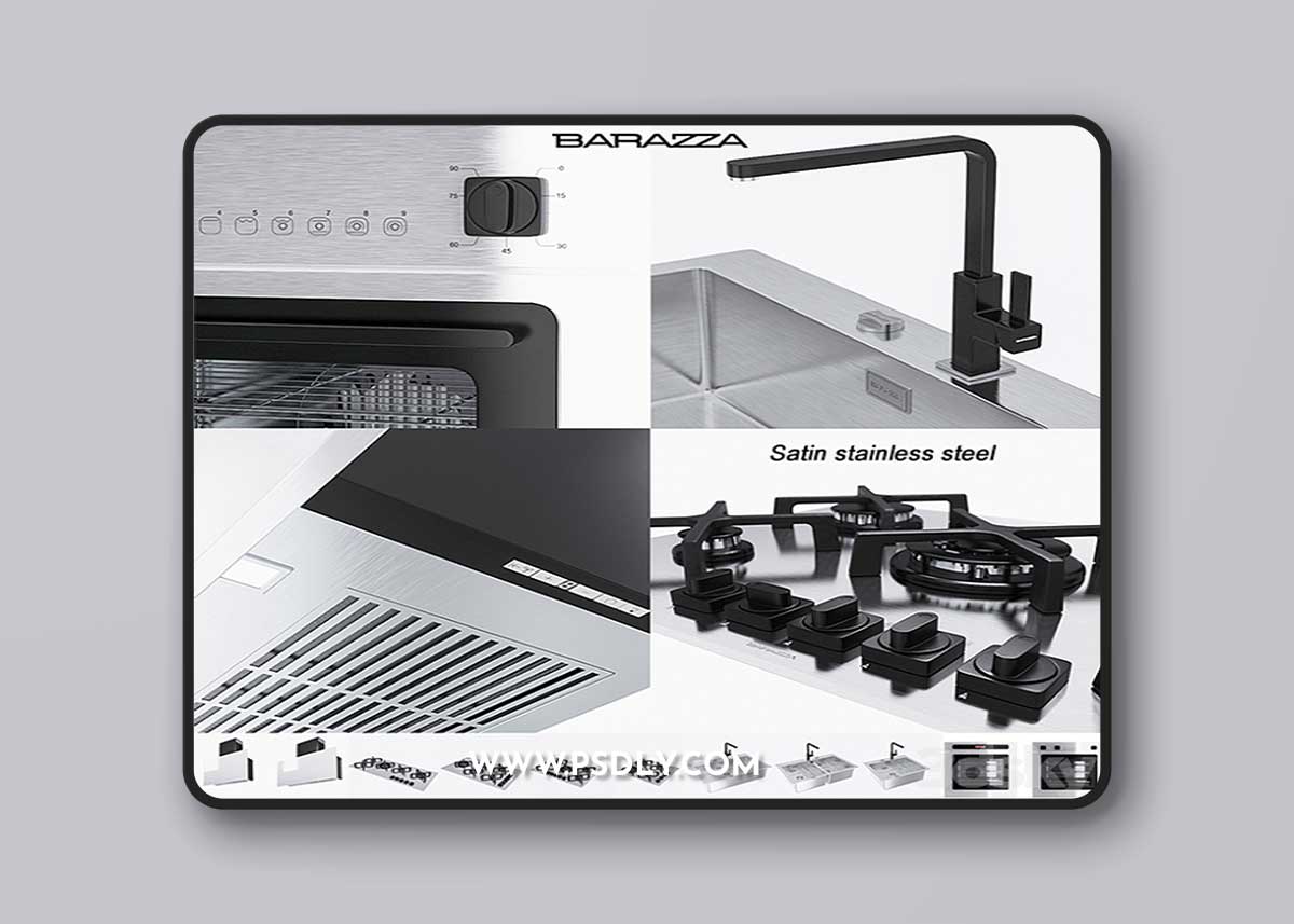 BARAZZA COLLECTIONS UNIQUE (Satin stainless steel)