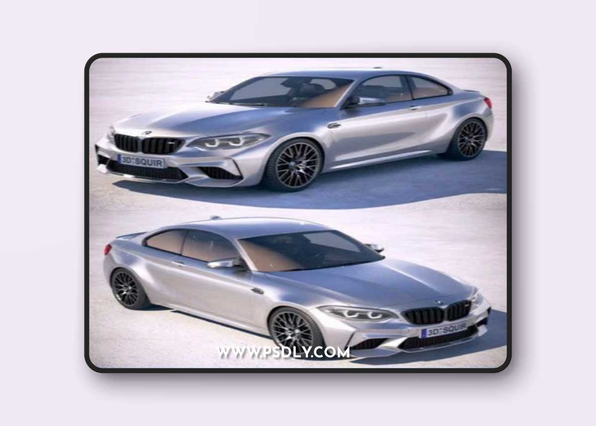 BMW M2 Competition 2019 3D Model
