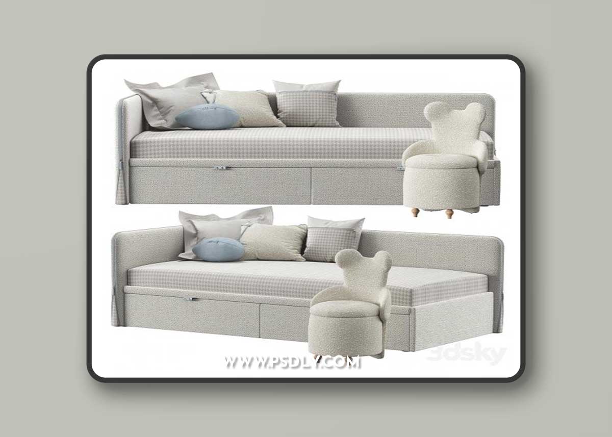 Baby bed ZIPP corner Manifesto 3D Model
