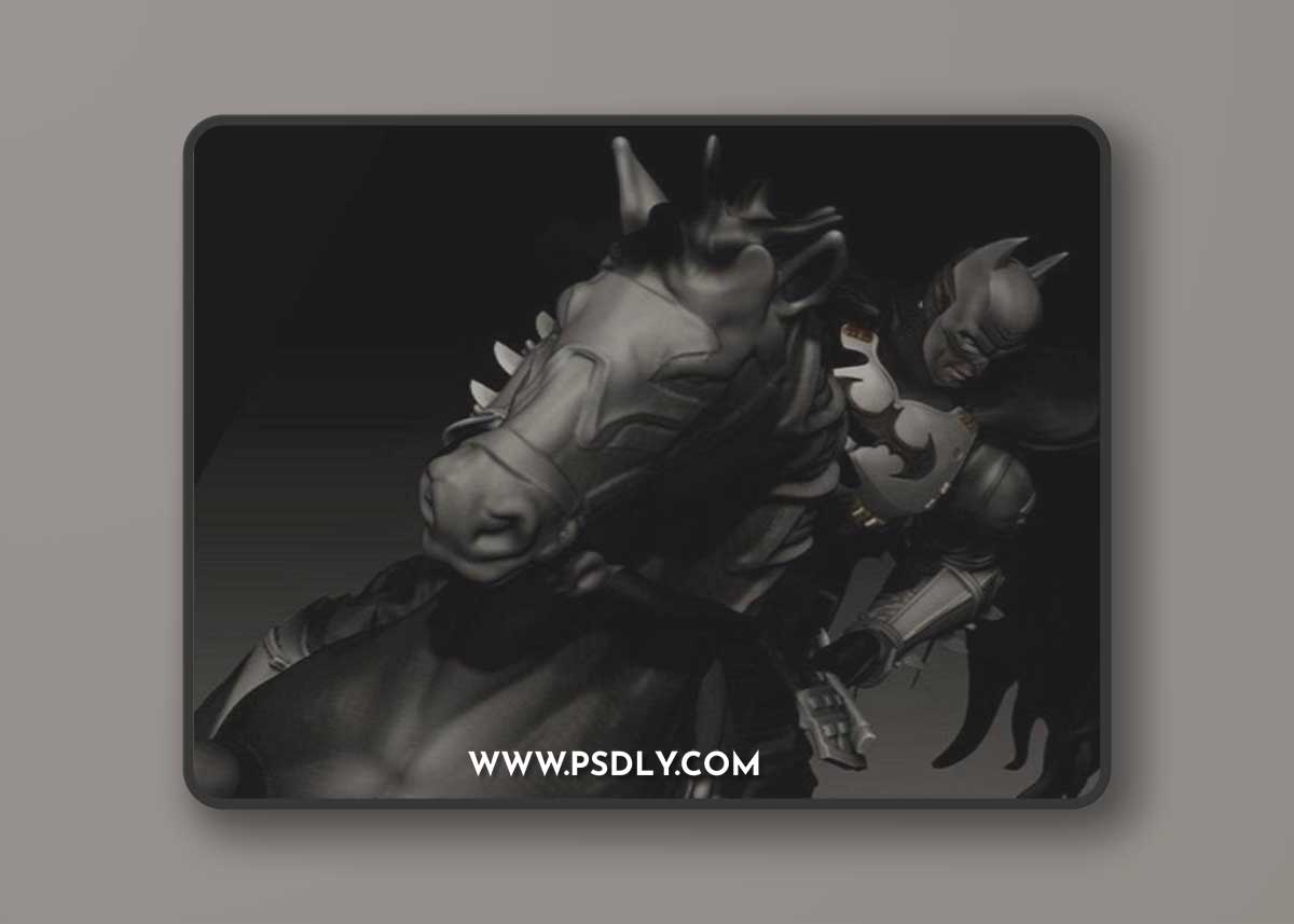 Batman on Horse – 3D Print Model