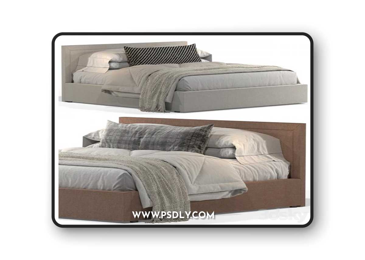 Bed Askona Sonata 200x200 3D Model