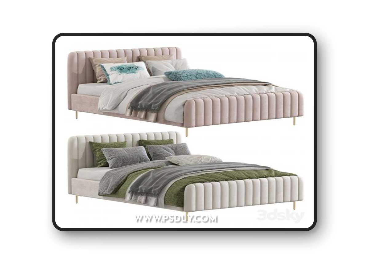 Bed Candelabra Home Angela Bed 230 3D Model