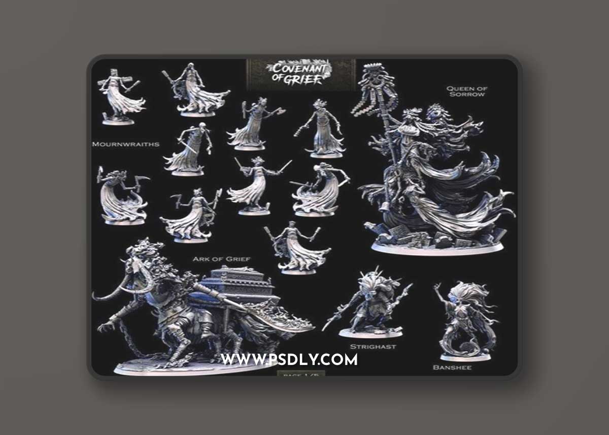 Bestiarum Miniatures – Covenant of Grief November 2023 – 3D Print Model
